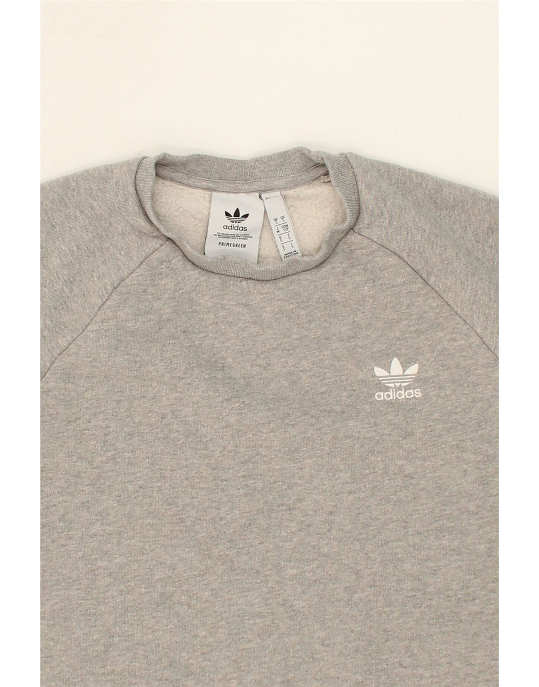 ADIDAS Mens Sweatshirt Jumper Small Grey Cotton Vintage Adidas and Second-Hand Adidas from Messina Hembry 