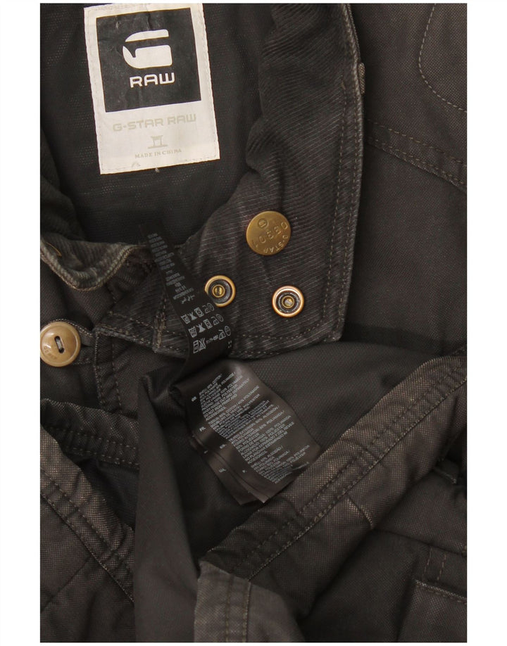 G-Star Herre Windbreaker Jacket UK 36 Small Grey Cotton