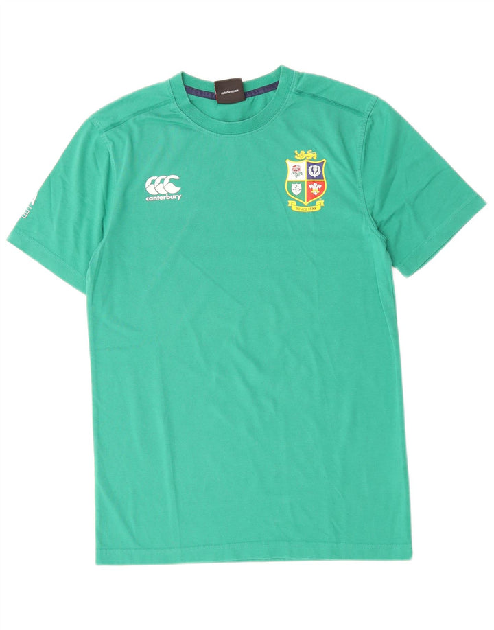CANTERBURY Herre grafisk T-shirt Top Lille grøn bomuld