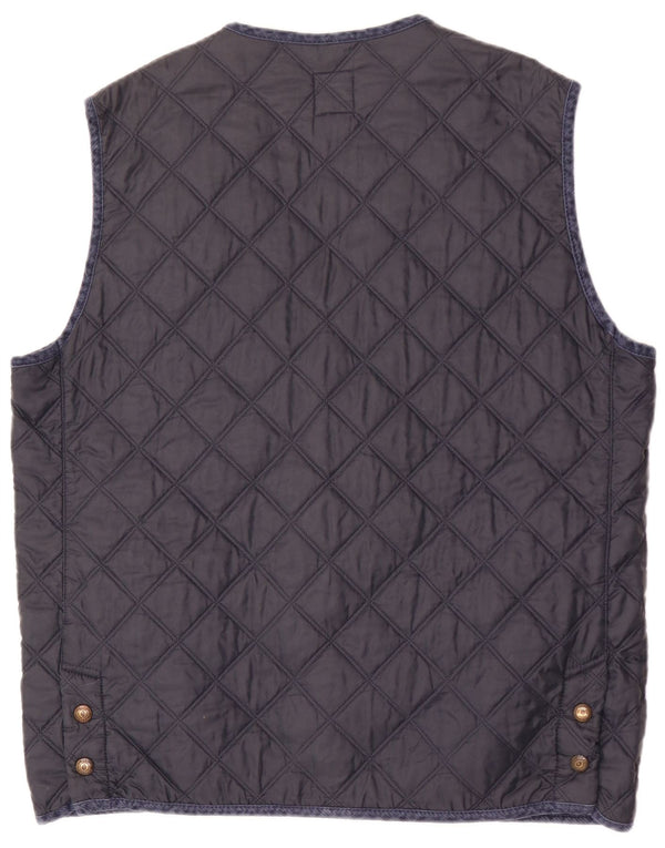 Marina Yachting Herre Quiltet Gilet IT 56 3XL Navy Blue Polyamid