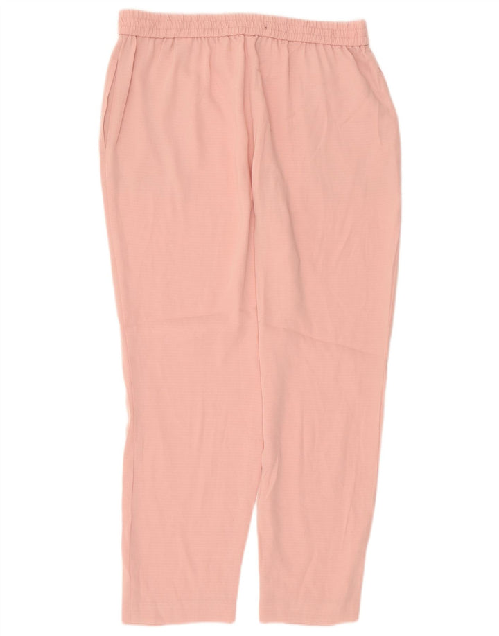 Zara Lige Casual Bukser til kvinder Large W30 L26 Pink Polyester