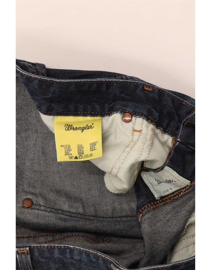 Wrangler Dame Megan Bootcut Jeans W32 L34 Marineblå Bomuld