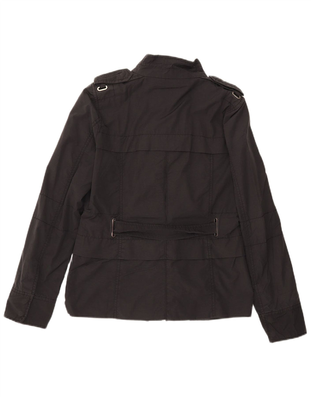 Zara Militærjakke til kvinder UK 12 Medium Sort