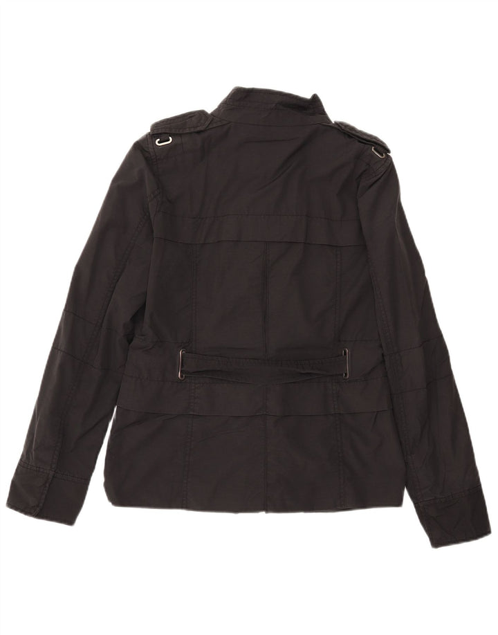 Zara Militærjakke til kvinder UK 12 Medium Sort