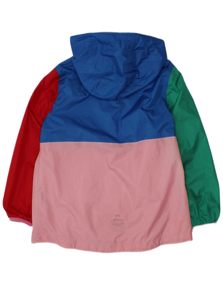 Joules Regnjakke med hætte til piger 6-7 år Flerfarvet Colourblock