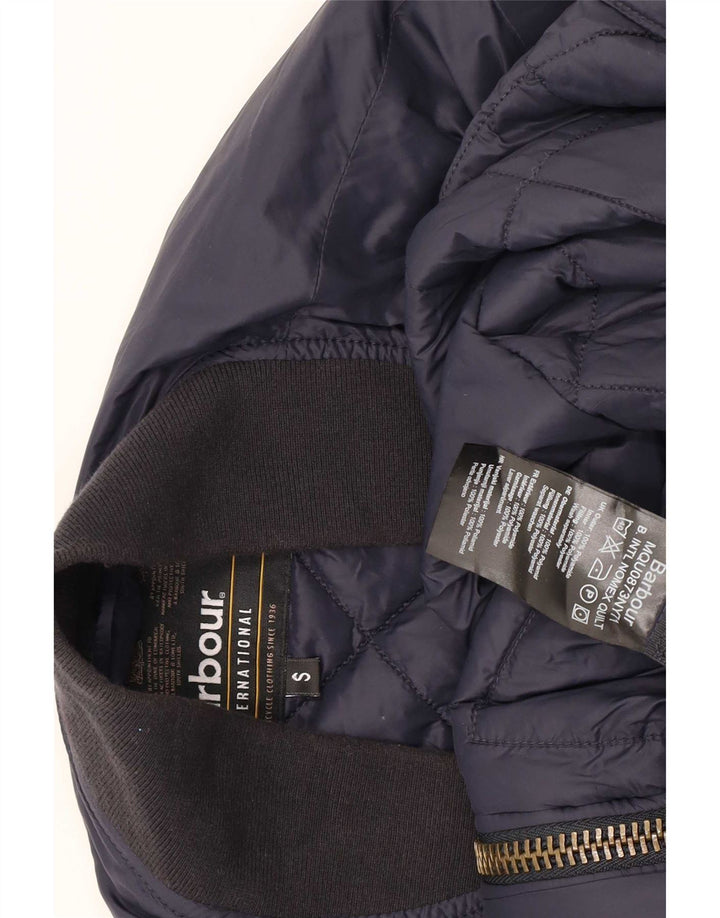Barbour Polstret jakke til mænd UK 36 Small Navy Blue Colourblock Polyamid