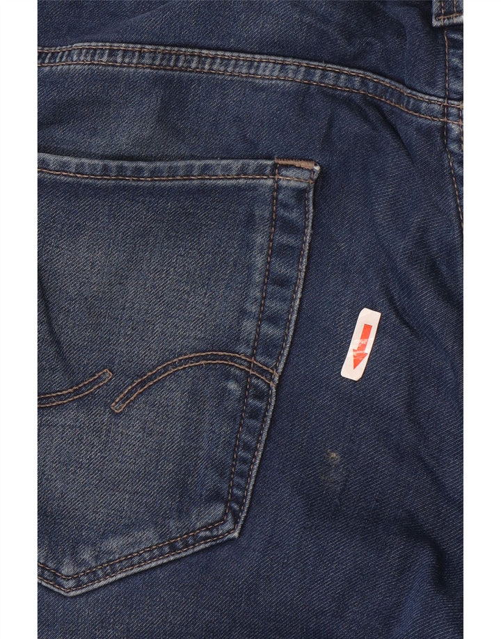 Jack & Jones denimshorts til mænd store W36 blå bomuld
