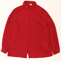 LUCIA Womens Shirt Blouse EU 48 2XL Burgundy Spotted Polyester Vintage Lucia and Second-Hand Lucia from Messina Hembry 