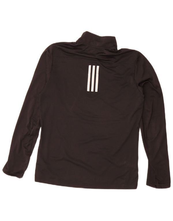 Adidas Herre Aeroready Zip Neck Pullover Træningsdragt Top Lille Sort Polyester