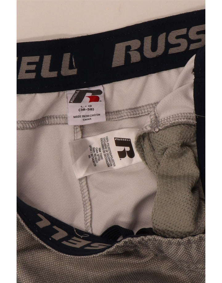 RUSSELL ATHLETIC Træningsdragt bukser til mænd Large Grå Colourblock Polyester