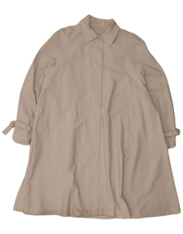 Vintage oversize trenchcoat til kvinder EU 44 XL grå