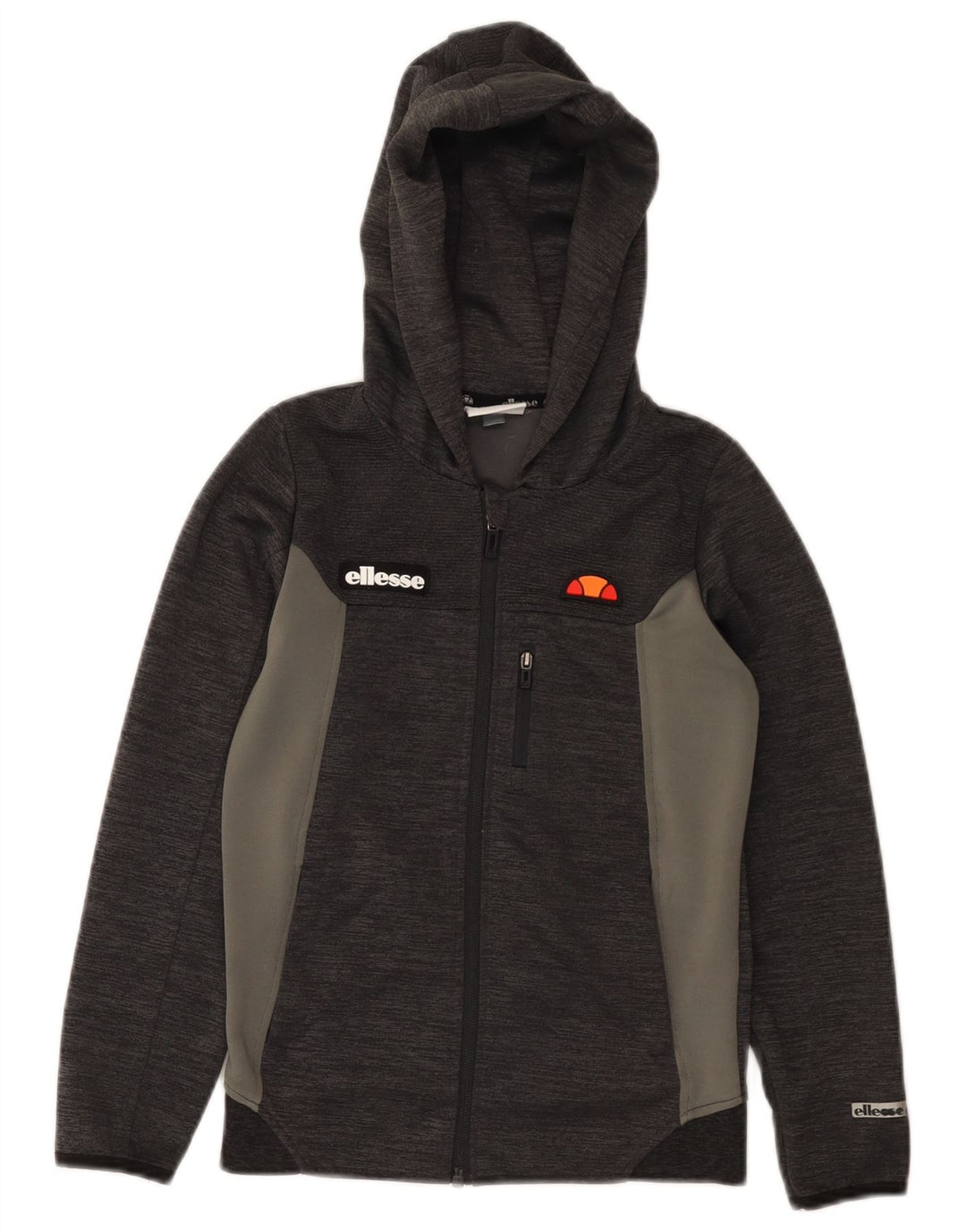 Ellesse Boys Hættetrøje med lynlås 9-10 år Grå Colourblock Polyester