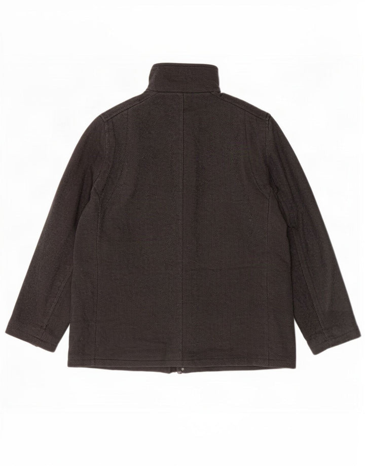 Calvin Klein Herre Utility Jacket UK 40 Large Grey Pinstripe Wool