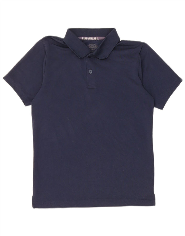 Dickies Boys Polo Shirt 10-11 år Medium Navy Blue Polyester