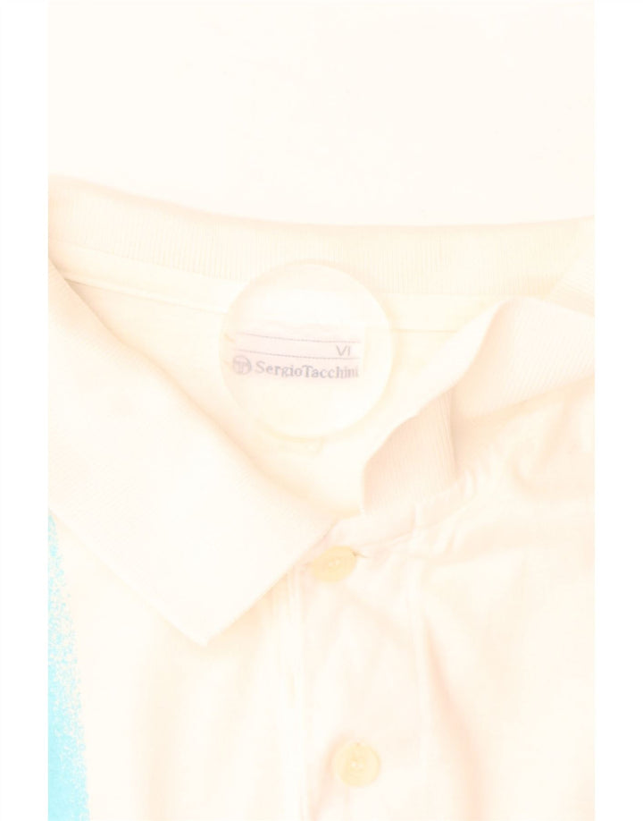 SERGIO TACCHINI Poloskjorte til mænd EU 52 Stor Hvidstribet