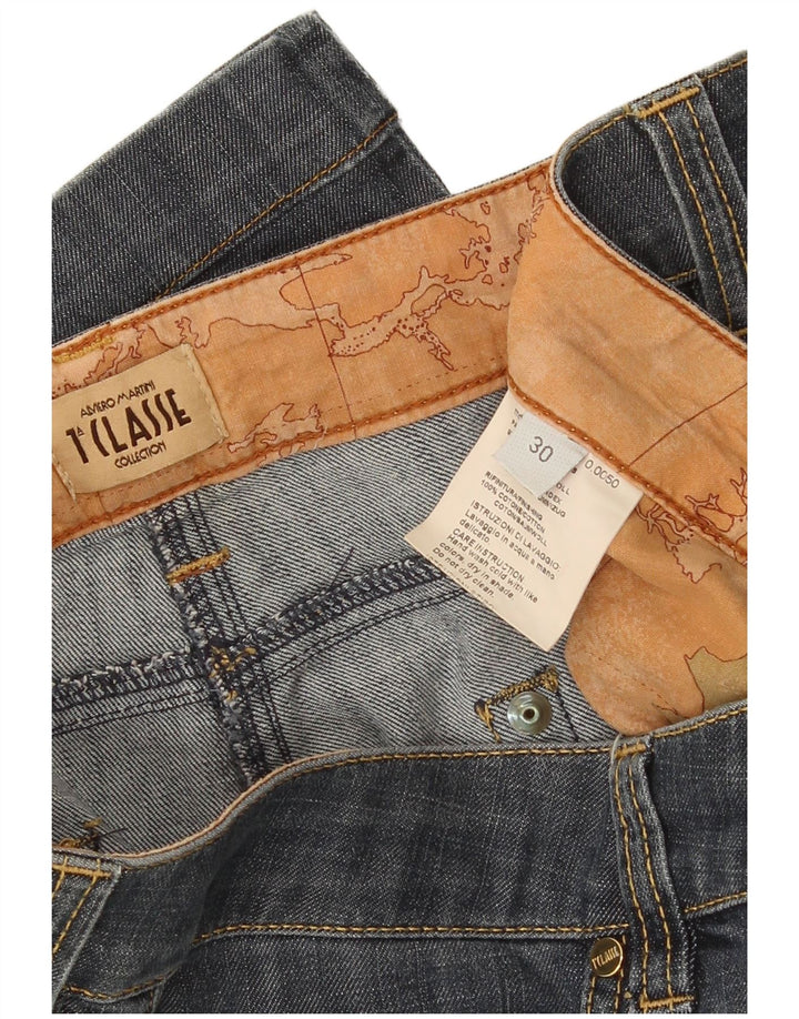 ALVIERO MARTINI Lige jeans til kvinder W30 L29 Marineblå bomuld