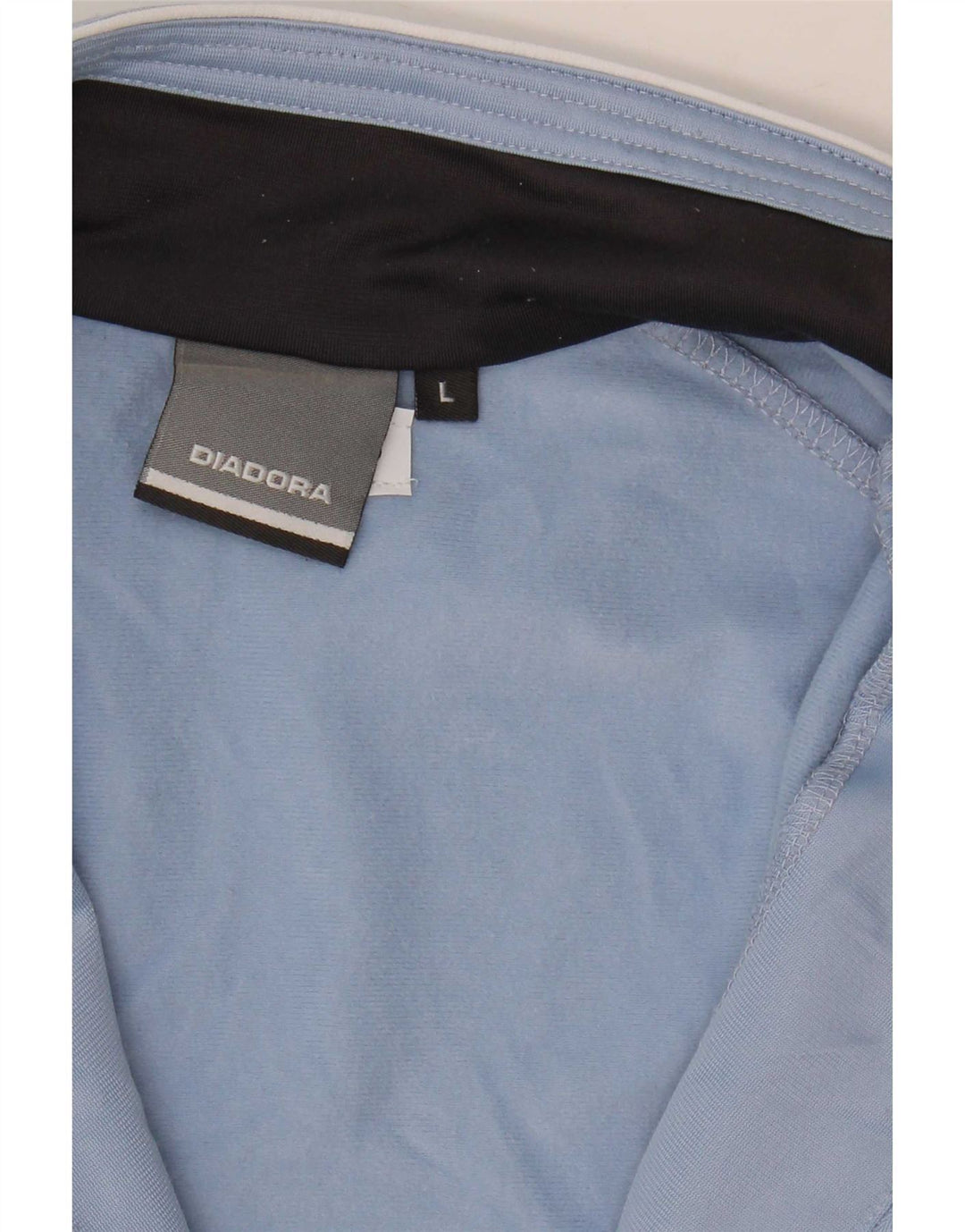 Diadora træningsdragt topjakke til kvinder UK 16 Large Blue Colourblock Polyester