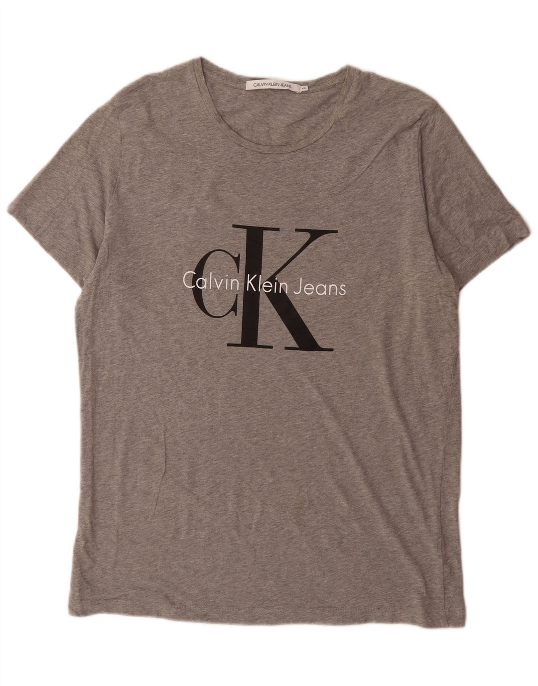 Calvin Klein Jeans Herre Grafisk T-Shirt Top 2XL Grå