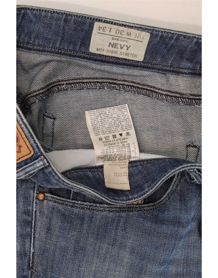 Diesel Dame Nevy Slim Jeans W30 L34 Blå Bomuld