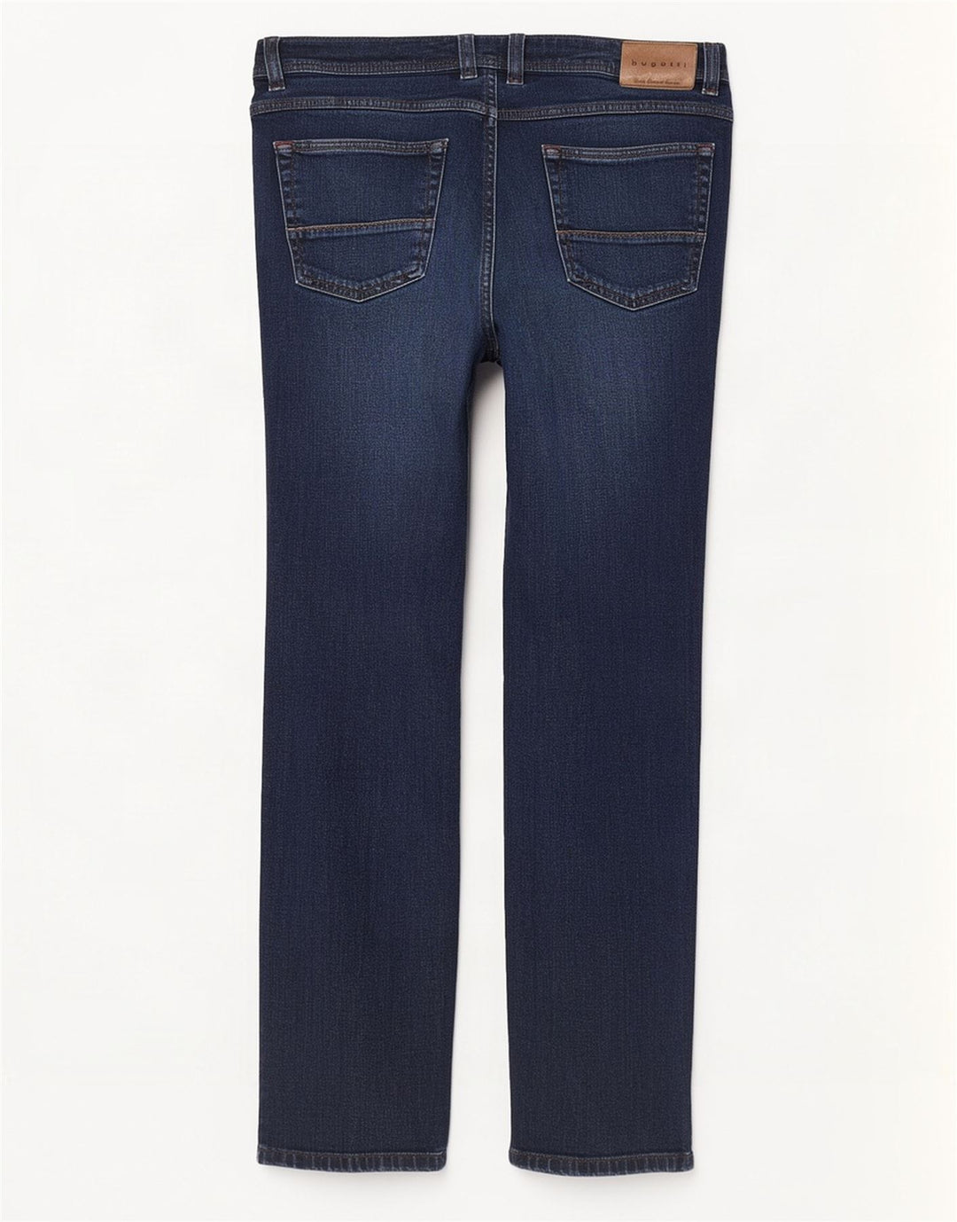 Bugatti Herre Nevada Straight Jeans W36 L32 Marineblå Bomuld