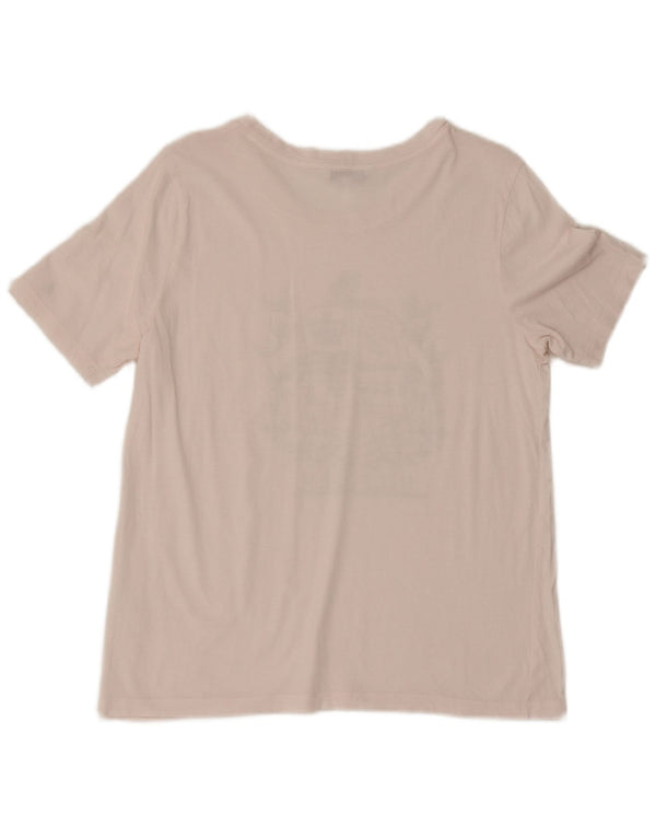 Tommy Hilfiger Dame Grafisk T-Shirt Top UK 16 Large Pink