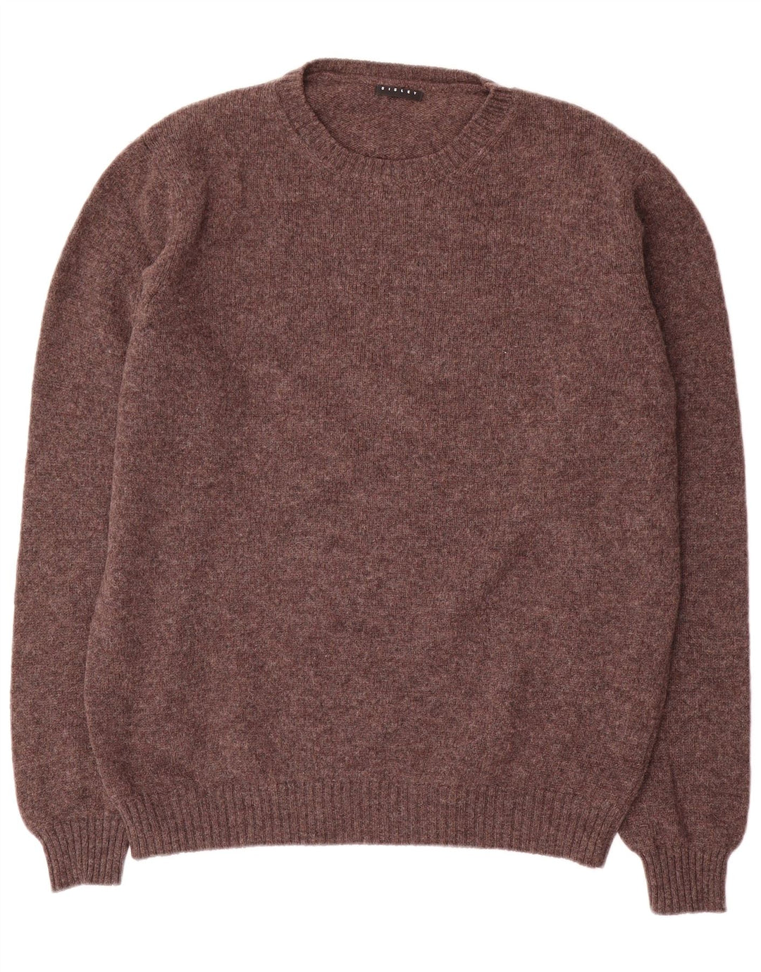 Sisley Herre Crew Neck Jumper Sweater 2XL Brun Uld