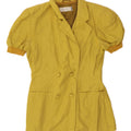 LORENA Womens Double Breasted Blazer Jacket IT 42 Medium Yellow Vintage Lorena and Second-Hand Lorena from Messina Hembry 