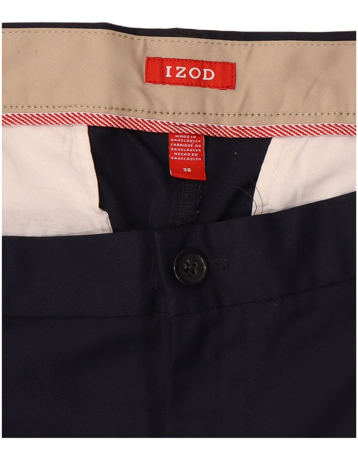 IZOD Chino Shorts til mænd W36 Large Navy Blue