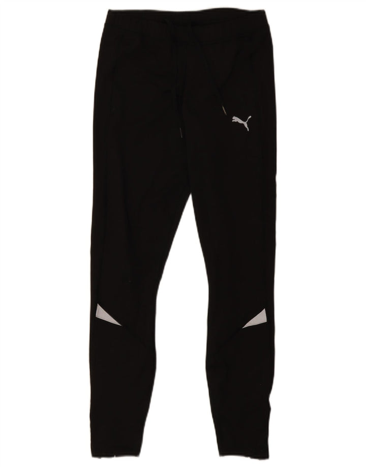 PUMA Dame Leggings UK 12 Medium Sort Colourblock Polyester