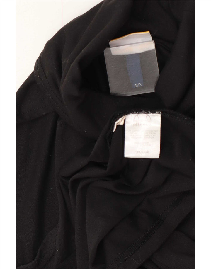 Ellesse Dame Grafisk Vest Top UK 10 Small Black Nylon