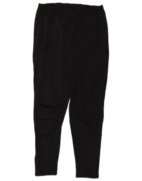 Nike Dame Dri Fit træningsdragt Bukser UK 14 Large Black Polyester