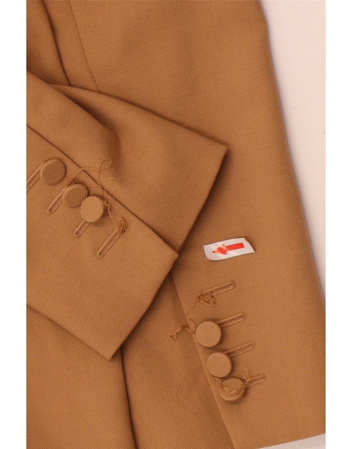 Marks & Spencer Dame Dobbeltradet Blazer Jacket UK 22 3XL Beige