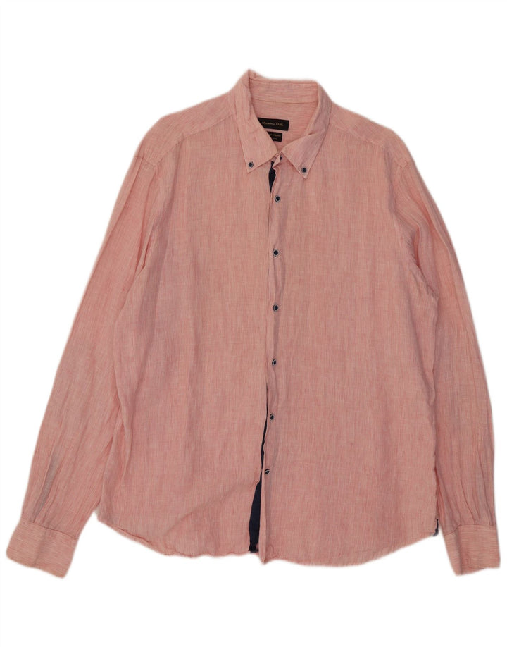 Massimo Dutti Herreskjorte 2XL Pink nålestribe