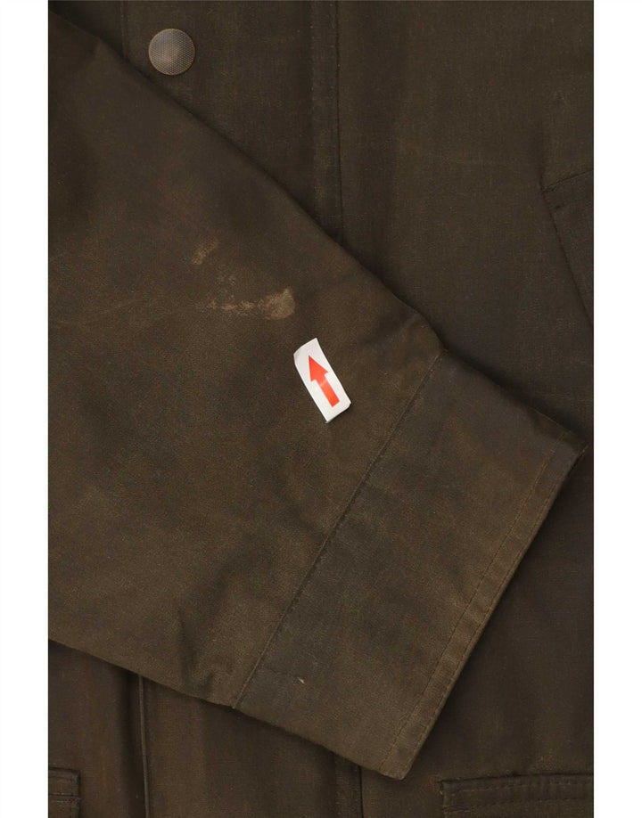 Marks & Spencer Herre vokset bomuldsjakke UK 38 Medium Khaki