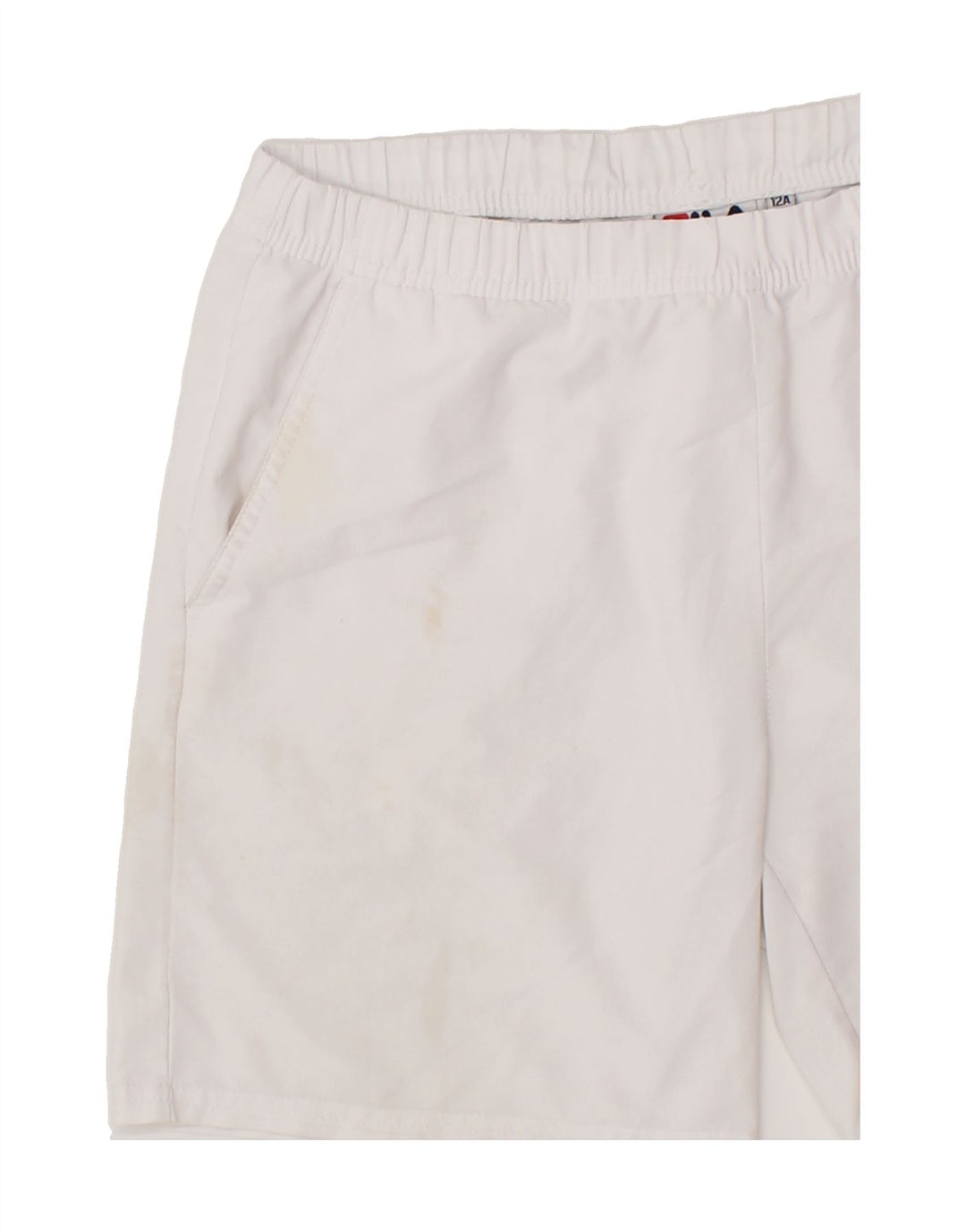 FILA Boys Sport Shorts 11-12 Years White Polyester Vintage Fila and Second-Hand Fila from Messina Hembry 