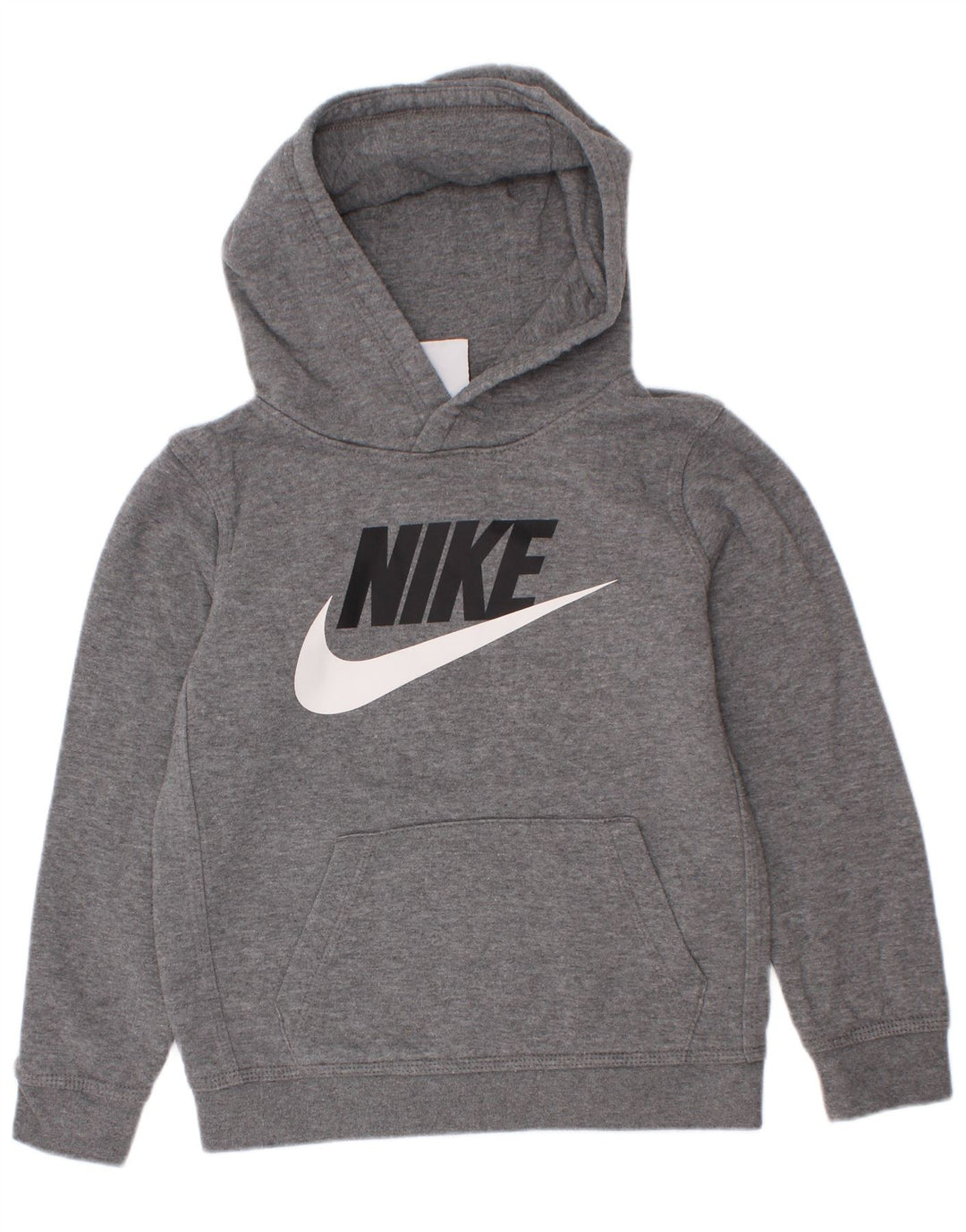 Nike drenge grafisk hættetrøje 6-7 år grå bomuld