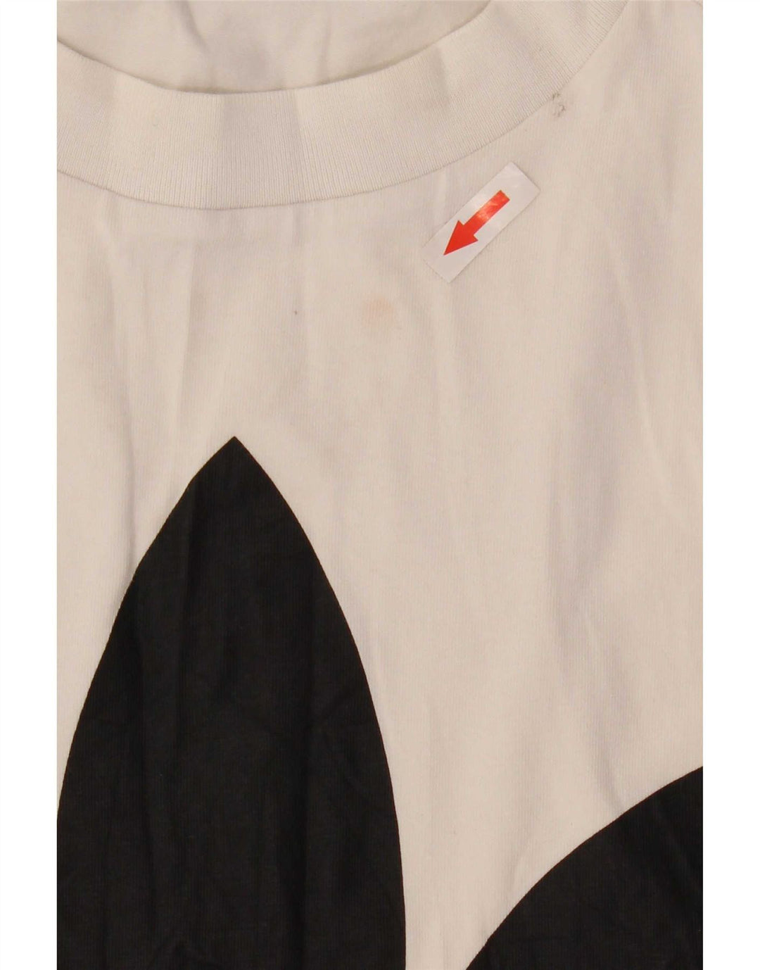 Adidas Kvinder Grafisk Vest Top UK 12 Medium Hvid Bomuld