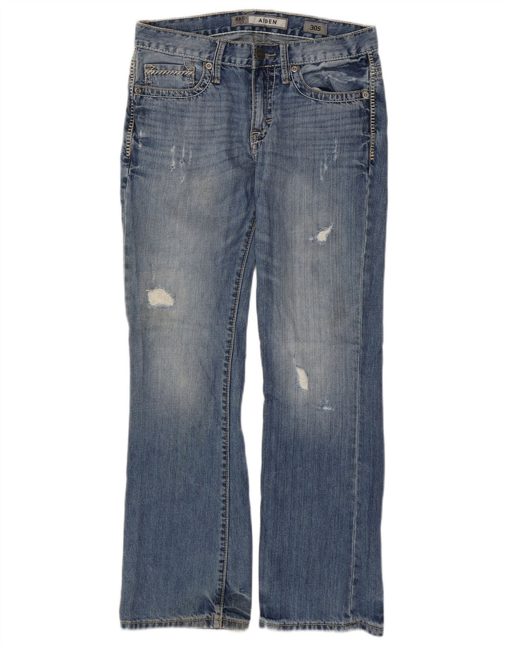 BKE Dame Aiden Bootcut Jeans W30 L29 Blå Bomuld