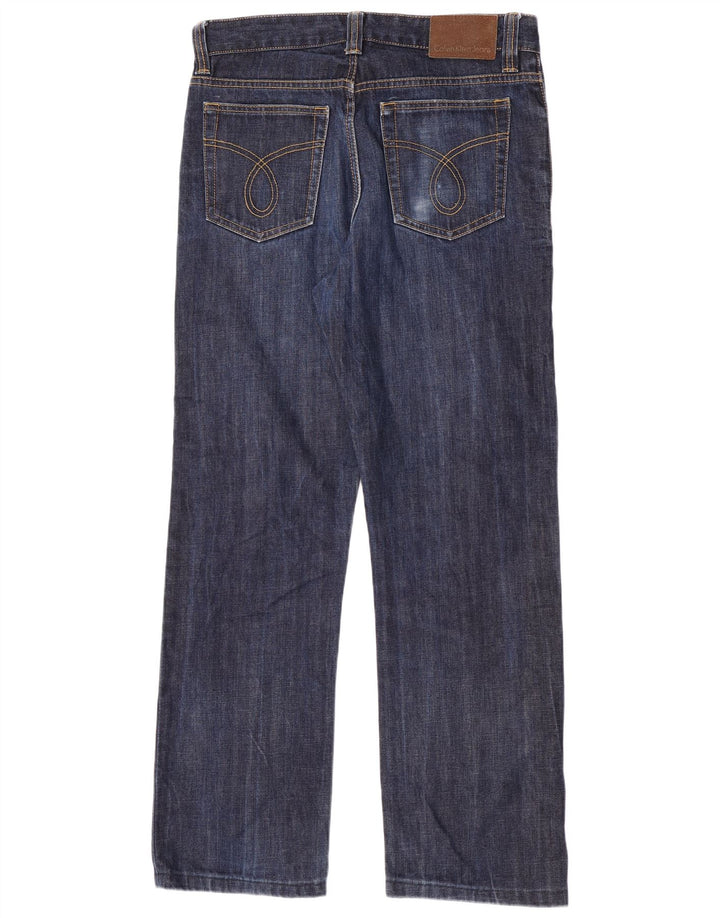 Calvin Klein Lige Jeans til kvinder W33 L31 Marineblå