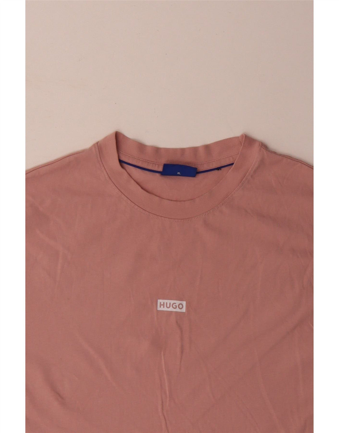 HUGO BOSS Herre grafisk T-shirt top XL Pink bomuld