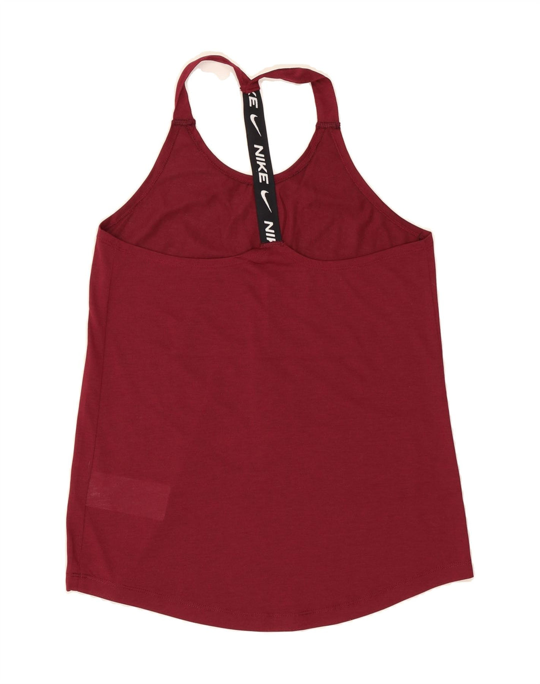 NIKE Womens Vest Top UK 10 Small Burgundy Polyester Vintage Nike and Second-Hand Nike from Messina Hembry 