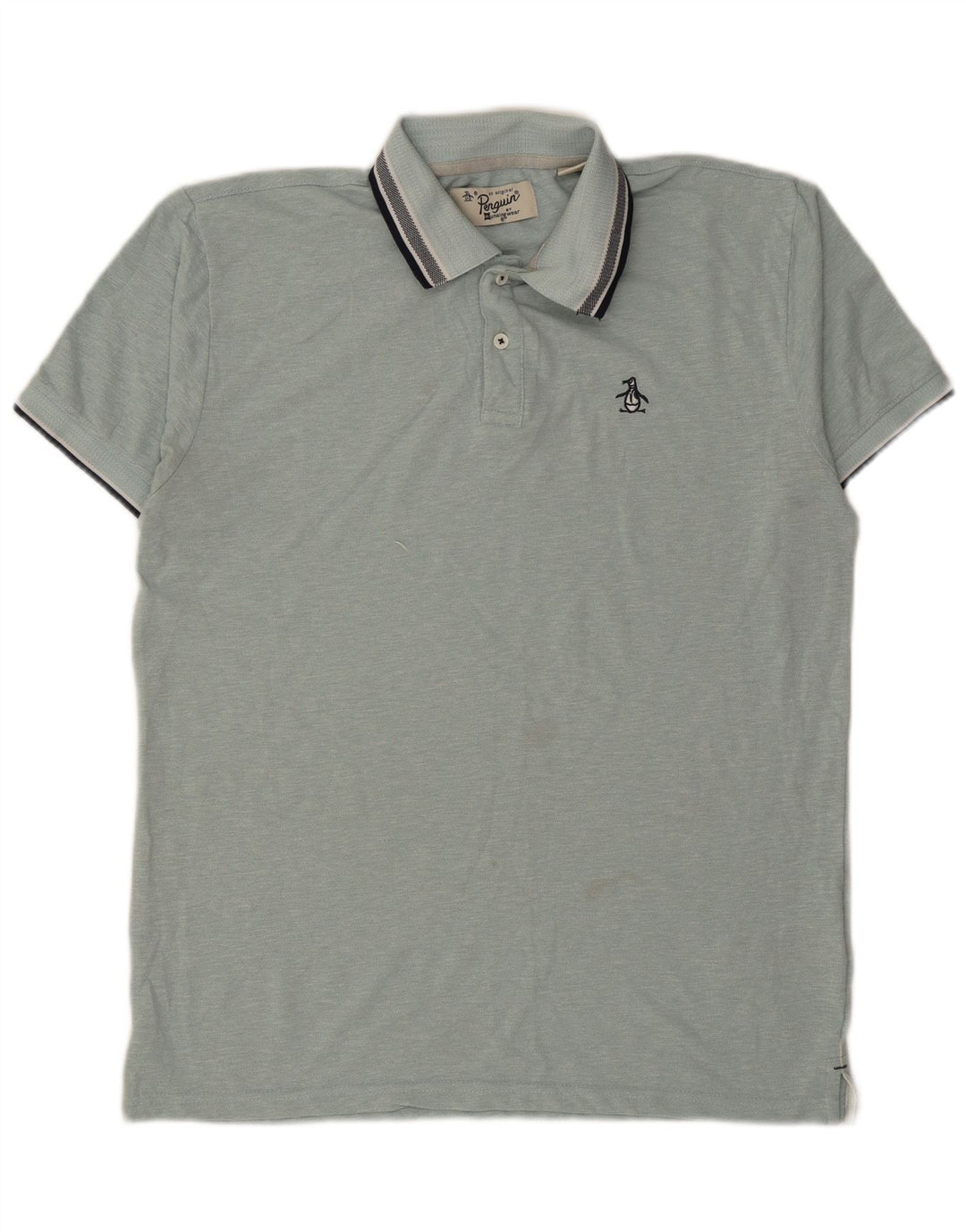 Penguin herre poloshirt XL blå bomuld