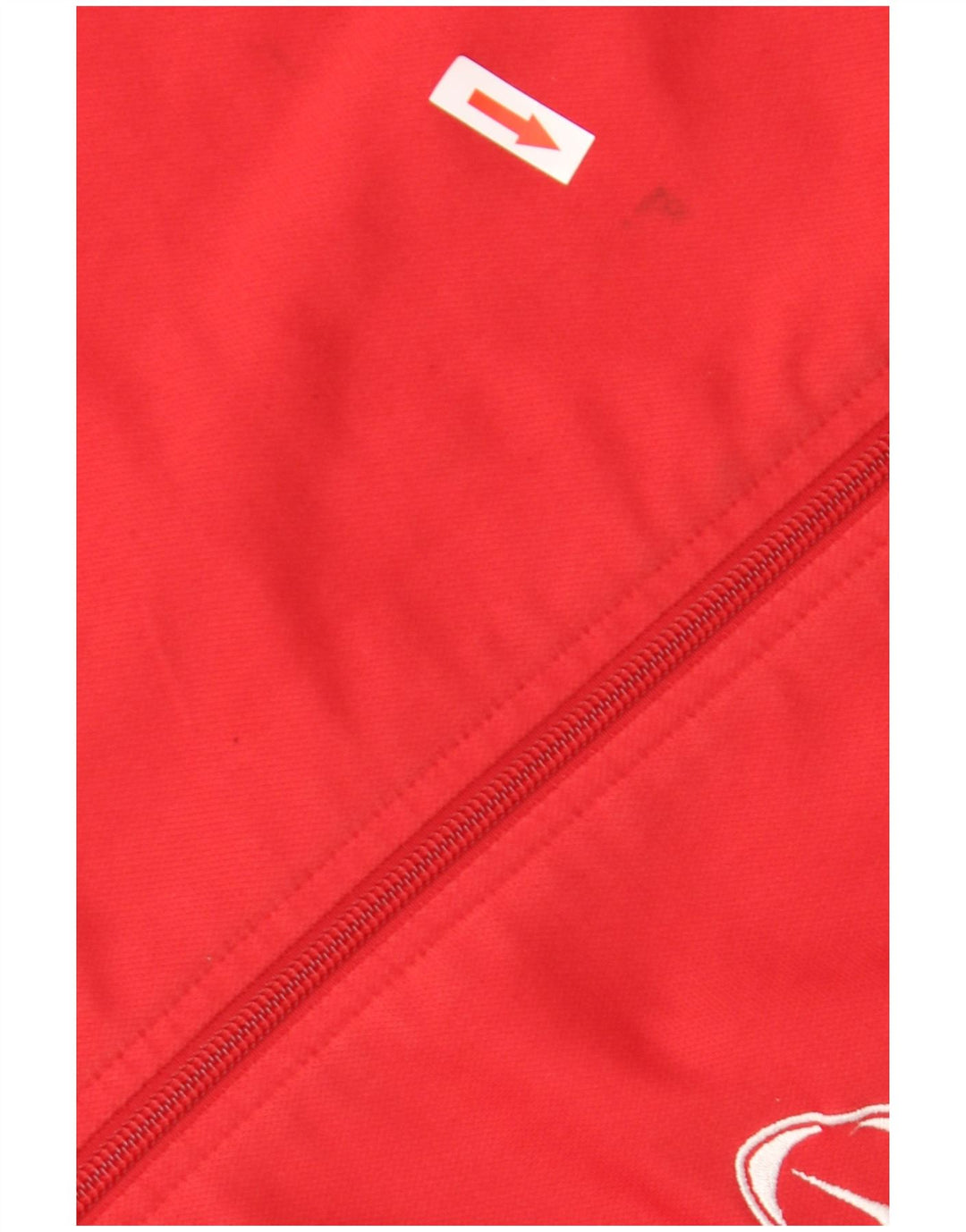 Nike træningsdragt til mænd, topjakke UK 35/37 Small Red Colourblock Polyester