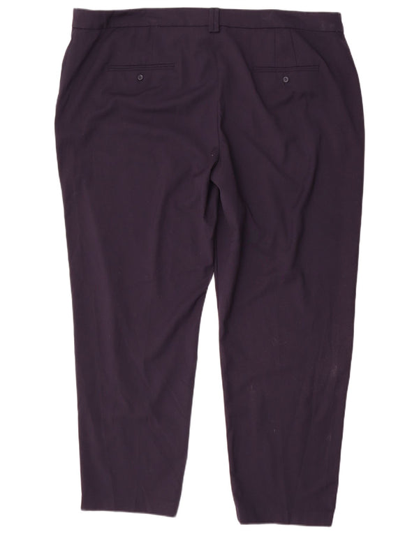 Marks & Spencer Dame Slim Chino Bukser UK 22 3XL W44 L29 Navy Blue
