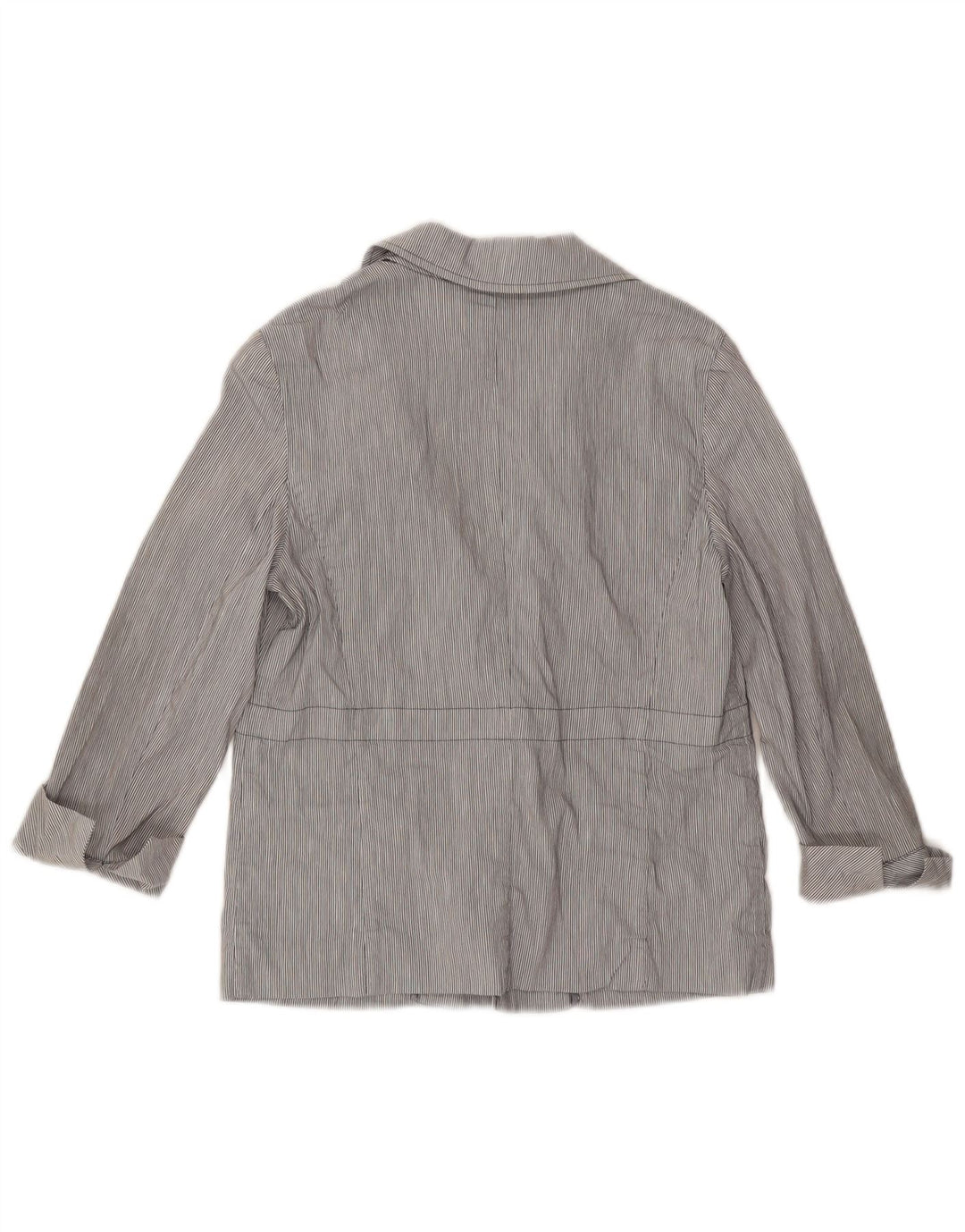 Max & Co. Dame 3/4-ærmet blazerjakke UK 8 Small Blue Pinstripe