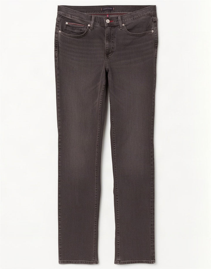 Tommy Hilfiger Herre Denton Straight Jeans W34 L34 Grå Bomuld