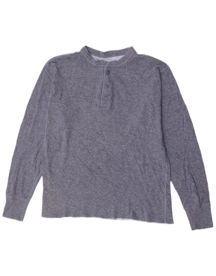 L.L.Bean Herre Top Langærmet Stor Blå Bomuld