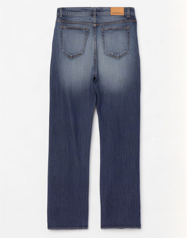 Calvin Klein Herre Straight Jeans W33 L34 Blå Bomuld