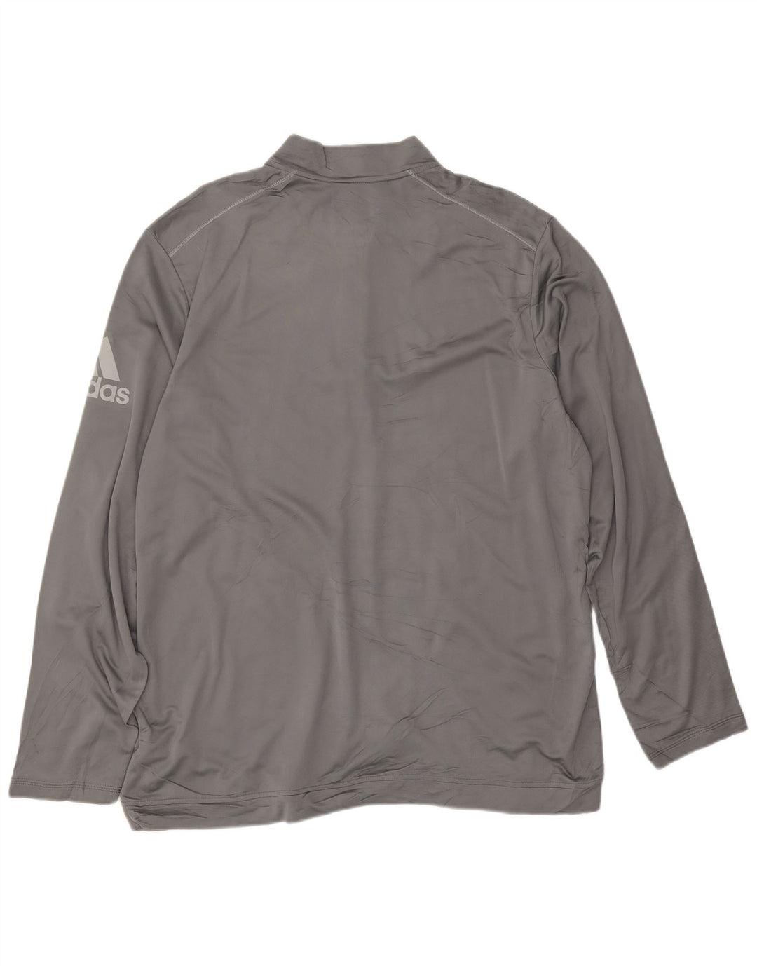 Adidas Herre Climawarm Grafisk Zip Neck Pullover Træningsdragt Top XL Grå