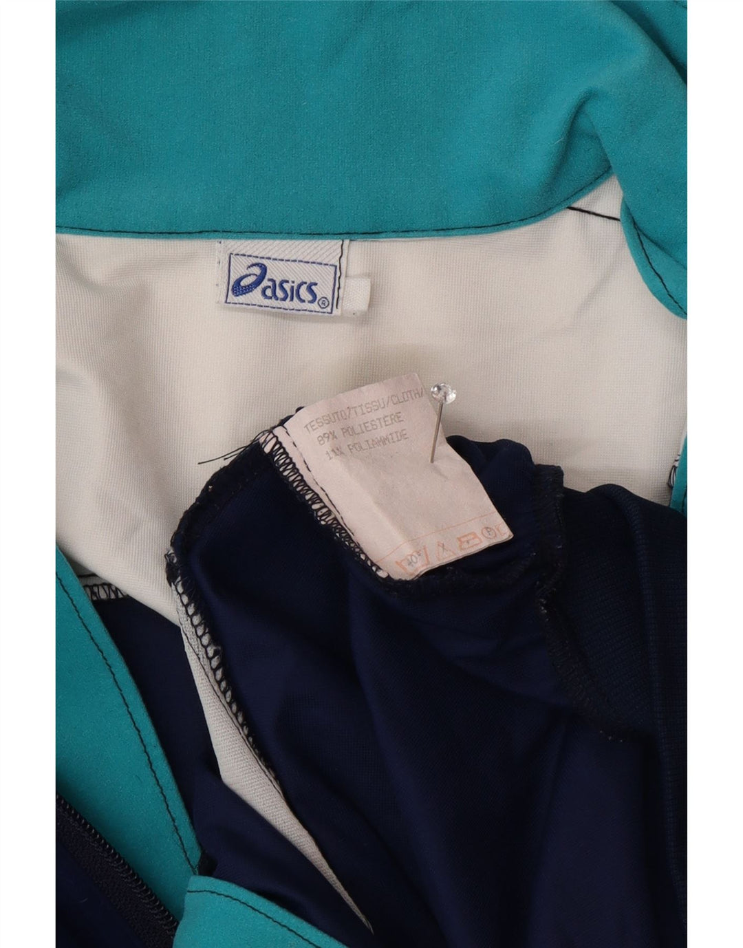 Asics Træningsdragt til mænd Topjakke Stor marineblå Colourblock Polyester